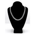 thumbnail image 5 of Silver Chain -  Single Row Iced Out Miami Cuban Link Chain, 5 of 6