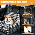 thumbnail image 5 of Yacona Dog Car Seats for Small Dogs under 35lbs, Puppy Car Seat with Washable Cushion, Black&White, 5 of 7