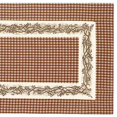 Berry Table Runner Burgundy Berry Vine 36