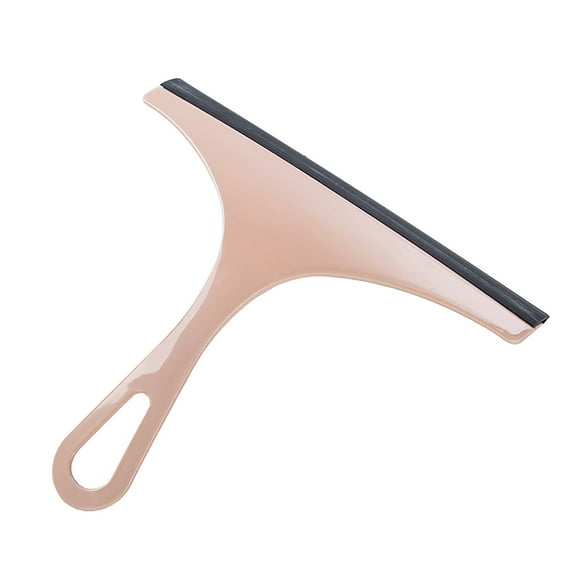 SLUOHZXI Silicone Shower Squeegee for Glass Doors & Car Windows - Small & Mini Size Streak-Free Cleaner, Bathroom, Mirror, Tile Scraper - Compact Pink with Hanging Hole, Kitchen Safe Water Blade