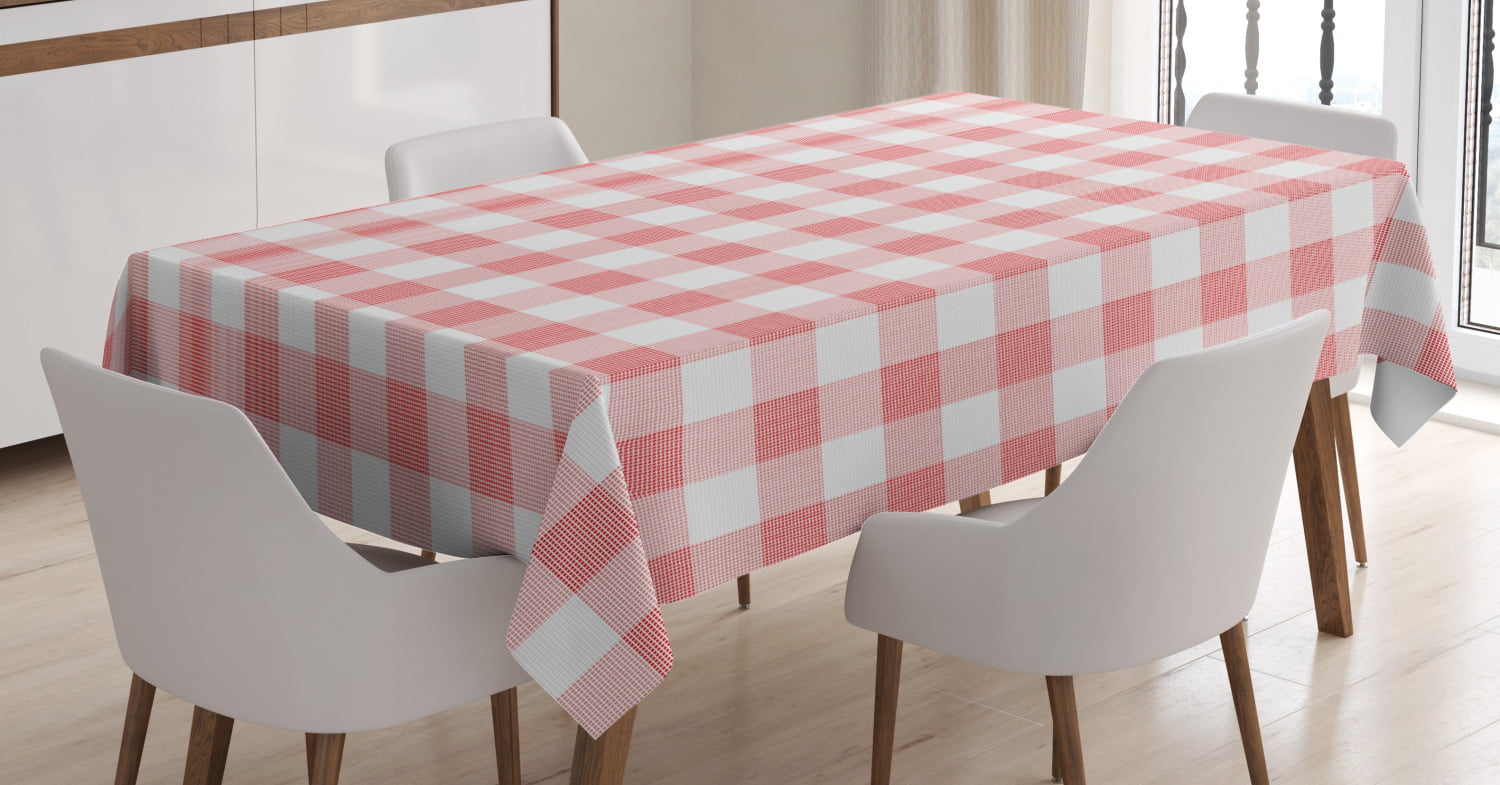 Gingham Check Tablecloths Kitchen Dining Table Covers Rectangle Square Round 