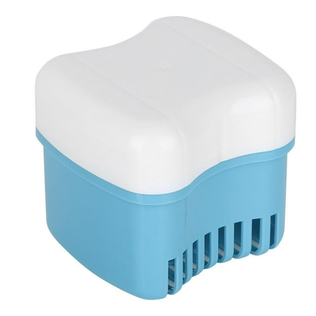 Spptty Denture False Teeth Storage Box Case With Filter Screen Dental Appliance , False Teeth Storage Box, Denture Container