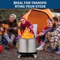 thumbnail image 3 of Ourlova Chariot Tambour à 4 Roues 55 Gallons Robuste Capacité de 1000 Livres Chariot Tambour Caddy avec Supports Croisés Roulettes Pivotantes Roue Conception Anti-Basculement Chariot Tambour avec Frein pour, 3 of 8
