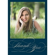 Classic Script Graduation Thank You Card