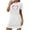 White, variant on Tnhcen Women's Romantic Heart Pajama Dress Short Sleeve Crew Neck Short Dress Cute Print Soft Polyester Spandex S-2XL for Sleeping/Relaxing