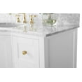thumbnail image 3 of Ancerre Designs Lauren 48" Wood Bathroom Vanity Set with Gold Hardware in White, 3 of 6
