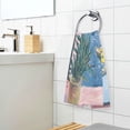 thumbnail image 3 of Yayeee 100% Cotton Hand Towels for Bathroom 16" x 28" Soft Absorbent Kitchen Towel, Pink Window, 3 of 7