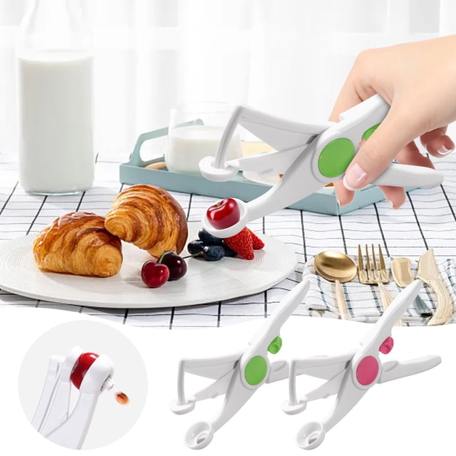 Xihbxyly Deshuesador de Dátiles Rojo, Herramienta para Quitar El Corazón de Cerezas, Accesorio de Cocina para Descorazonar Frutas, Fácil de Usar, Diseño de Mango Cómodo, Opciones de Color Rojo y Verd
