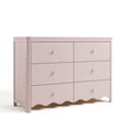 thumbnail image 3 of Storkcraft Casablanca 6 Drawer Nursery Dresser, Blush, 3 of 12