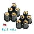 thumbnail image 5 of 100PCS Motocycle Bike ATV M5 Rubber Brass Well Nut Windscreen Fairing Wellnuts US, 5 of 8