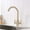 Beige With Dot, variant on Beige Color Kitchen Faucets Double Hands Round Bathroom Sinks Wall in Taps 360 Swivel Double Handle Mix Water Tap with Aerator Deck Mounted,White