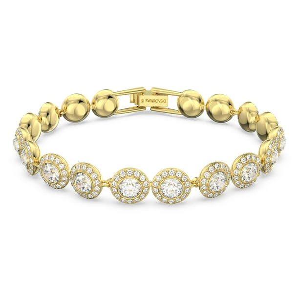 Pulsera de tenis Swarovski Una Angelic con cristales transparentes