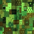 thumbnail image 1 of Ahgly Company Indoor Square Abstract Green Contemporary Area Rugs, 4' Square, 1 of 1