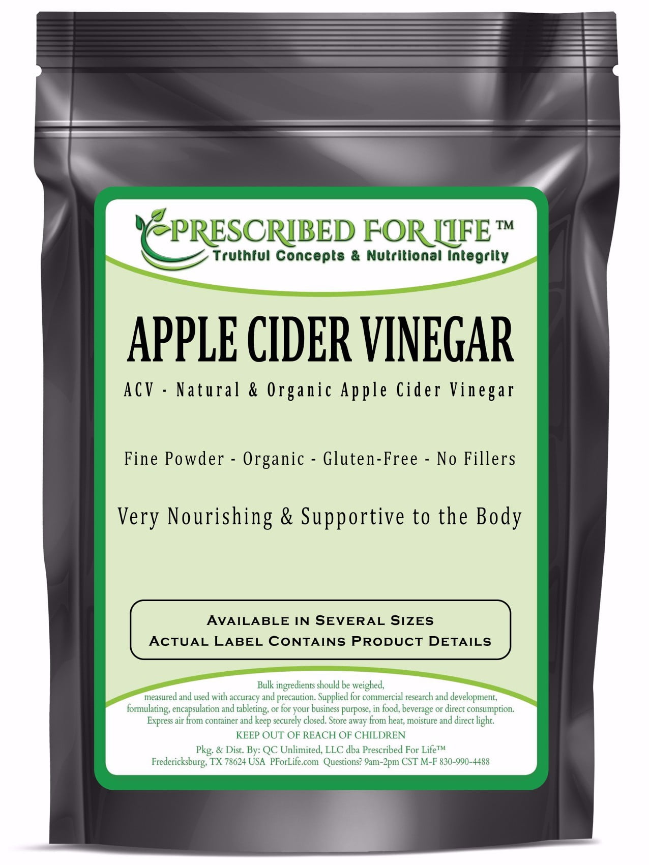 Apple Cider Vinegar - Organic Spray Dried ACV Powder - 5% Acetic Acid ...
