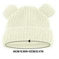 thumbnail image 3 of Christmas Clearance! AIEOTT Winter Hats for Kids Ages 1-6 Boya and Girls Double Pom Pom Hats Warm Knit Hats, 3 of 3