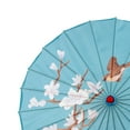 thumbnail image 6 of Segolike Chinese Oiled Paper Umbrella Chinese Japanese Art Classical Dance Umbrella 32 inch Umbrella for Village Scenery Decoration Party Style F, 6 of 6