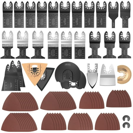 

Littleduckling Multitool Blades High Carbon Steel Oscillating Saw Blades Quick Release Oscillating Blades High Precision Fast Cutting Saw Blades for Wood Plastic Metal Cutting