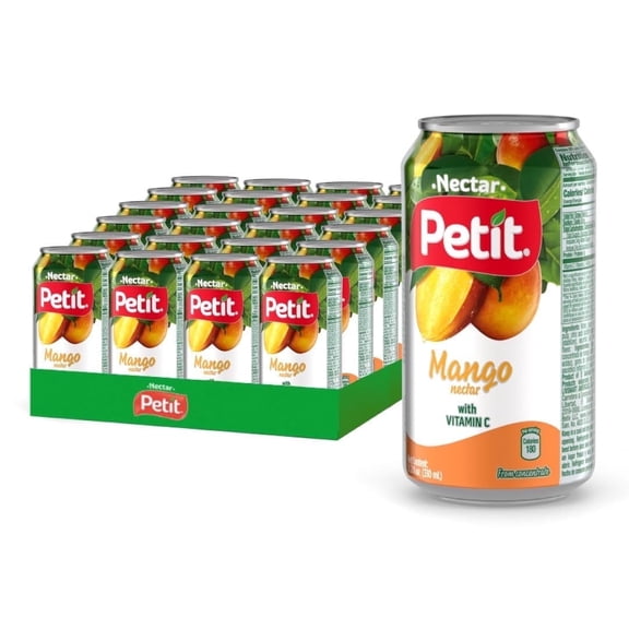 Petit Mango Nectar, 330 ml Cans (Pack of 24) – Sweet Tropical Fruit Juice Beverage