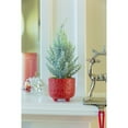 thumbnail image 5 of Flora Bunda CH1958E-RD 14' Xmas tree in 4.5' Vintage Footed Pot, 5 of 5