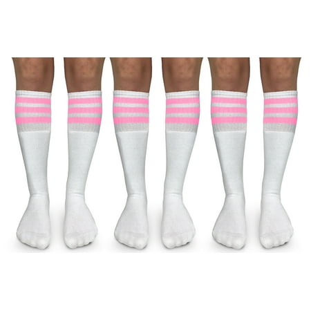 

Jefferies Socks Womens Vintage Tube Stripe Seamless Cushion Knee High Socks 3 Pair