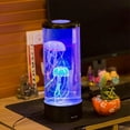 Desk Lamp Cute Lava Lamp LED With 7 Color Changing Light Round Aquarium