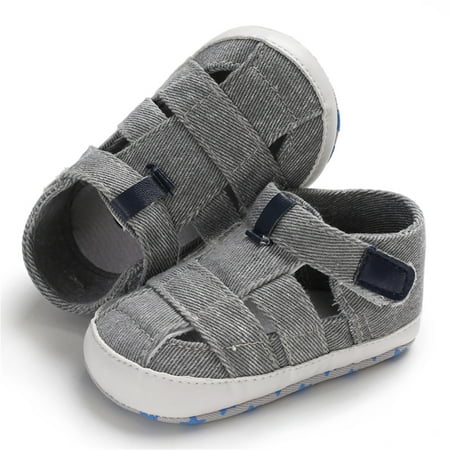 

Hunpta Kids Sandals Newborn Baby Fashion Summer Soft Crib Shoes First Walker Anti-Slip Sandals