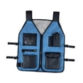 thumbnail image 1 of Chaleco de trabajo para electricistas, impermeable, versátil, de tela Oxford premium con múltiples bolsillos para ingenieros de de construcción., 1 of 8