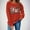 Red, variant on Sakmal Christmas Women Sweatshirts Holiday Graphic Fall Green Sweatshirts Loose Fit Long Sleeve Shirts