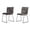 Gray, variant on Limari Home Yannis 19.5" Modern Fabric Dining Chairs in Dark Gray (Set of 2)