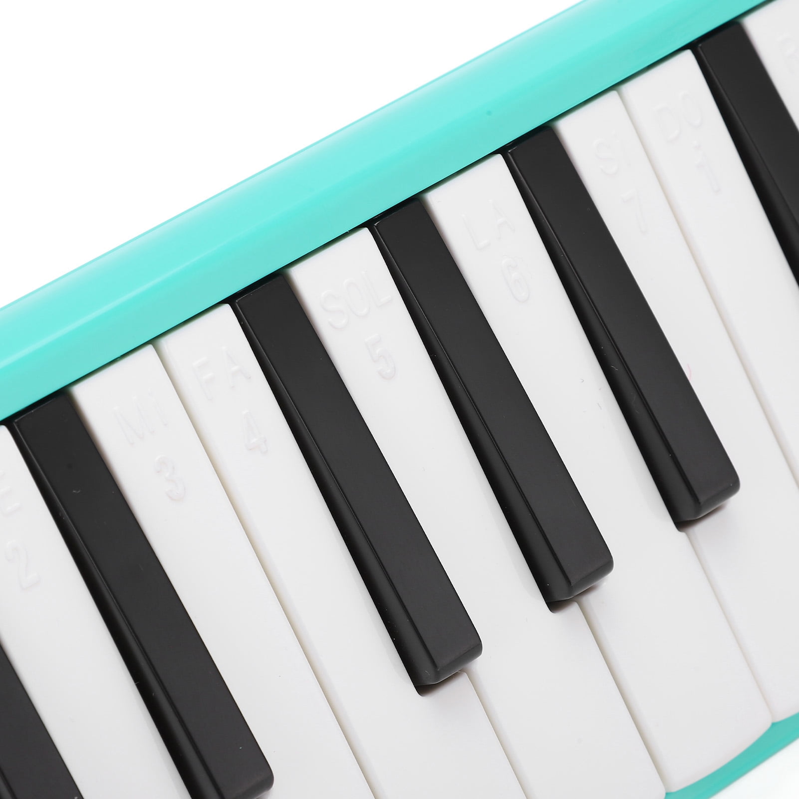 Melodica Instrument, 32 Key Professional Mouth Air Piano Keyboard Musical Instrument with Short Mouthpiece and Carrying Bag Green[Green]