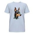 thumbnail image 5 of Tdoqot Mens Graphic T Shirts- Soft Casual Short Sleeve Loose Summer Tees Light Blue Size XL, 5 of 5