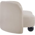 thumbnail image 6 of Meridian Furniture Daphne Beige Chenille Fabric Loveseat, 6 of 19