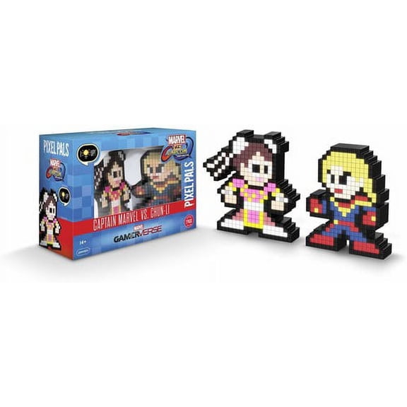 PDP Pixel Pals Captain Marvel vs Chun Li