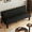 Black, variant on Gewnee 62.99" Futon Sofa Bed Faux Leather Adjustable Back Small Apartment Office Guest Room Black
