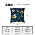 thumbnail image 5 of Football Set with Unique CoversPatterns - 2 Pack Decorative Pillows for Bed - Includes Pillow Inserts - Available in 16x16, 18x18, 20x20 Inches for Any Occasion, 5 of 6