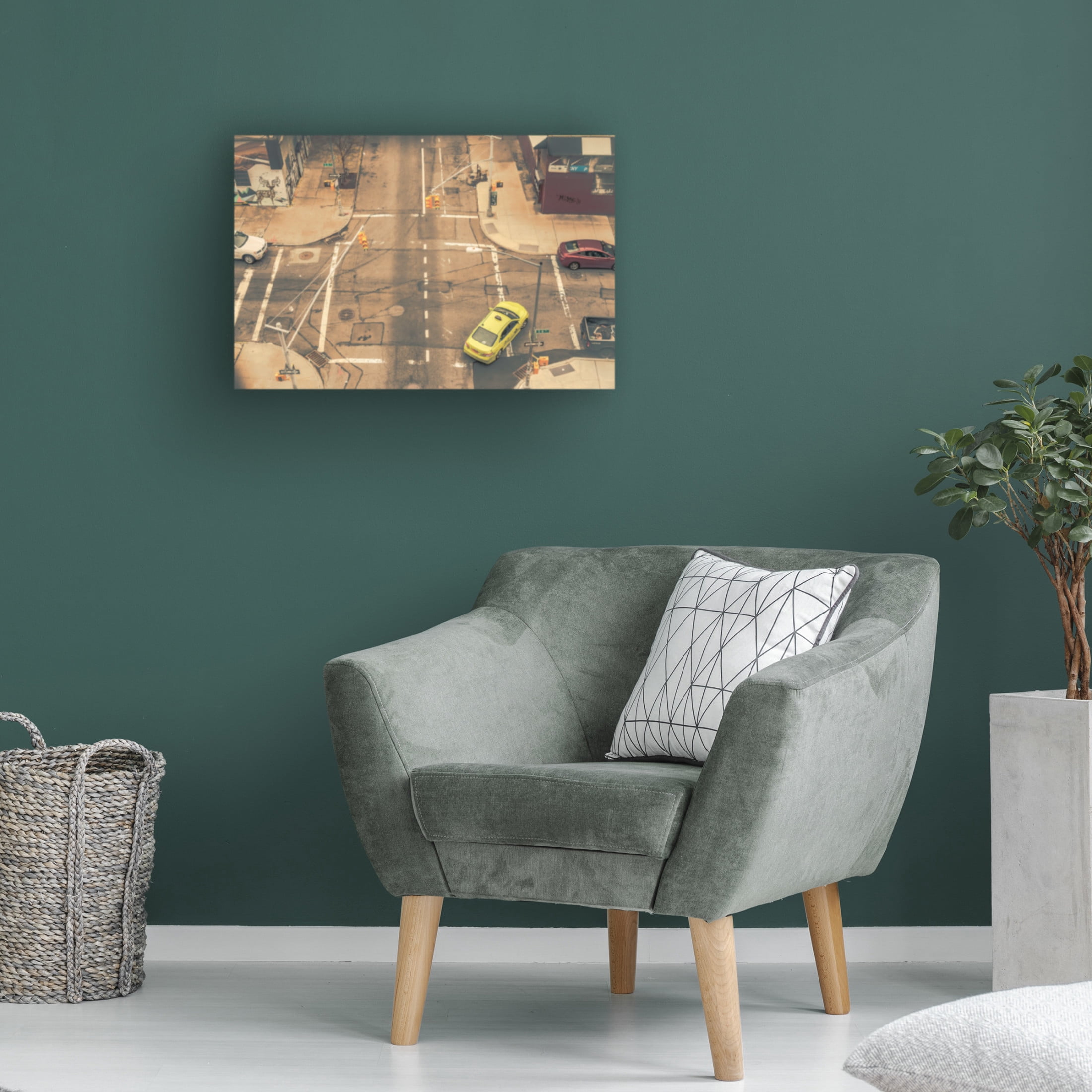 Canvas Wall Art - Andriy Vintonyak 'Intersection' Wall Art for Living Room, Bedroom, or Office D?cor by Trademark Fine Art - 32 x 22 Inches