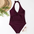 thumbnail image 1 of Body de una pieza para mujer, traje de baño de una pieza con cuello halter, ropa de playa, vacaciones en la playa FLhrweasw Nuevo, 1 of 6