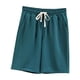 thumbnail image 1 of Puntoco Pantalones cortos deportivos para mujer Pantalones cortos deportivos casuales de verano con bolsillos sólidos para el hogar para mujer, 1 of 4