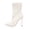 Beige, variant on Women's Round Toe Stiletto Heels Ankle Boots Stretchy Knitted Booties Fall Winter Pull On High Heel Sock Boots for Work Office Wedding