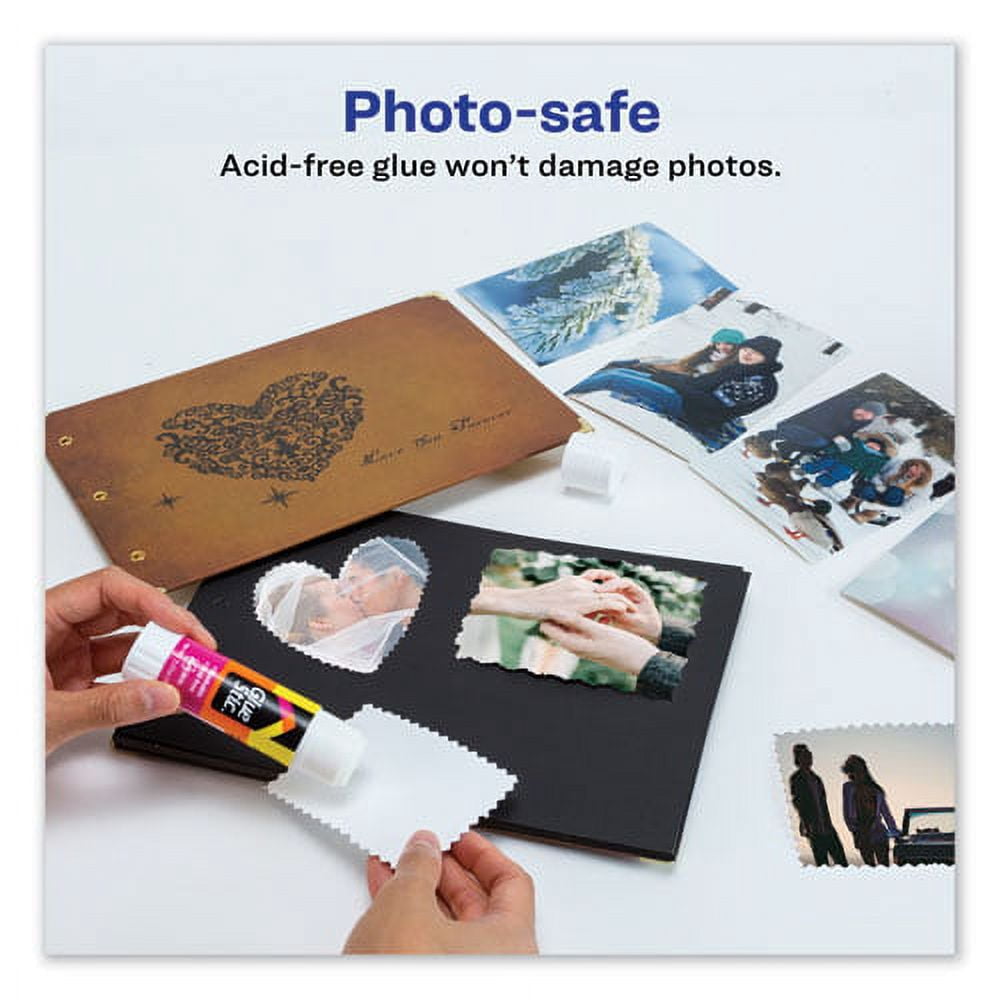 Permanent Glue Stic Value Pack, 1.27 Oz, Applies White, Dries Clear, 6/pack | Bundle of 10 Packs