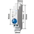 thumbnail image 1 of Din Rail Mount Signal Lamp Series AC/DC 24V Indication for Pilot Lights JD9, 1 of 9