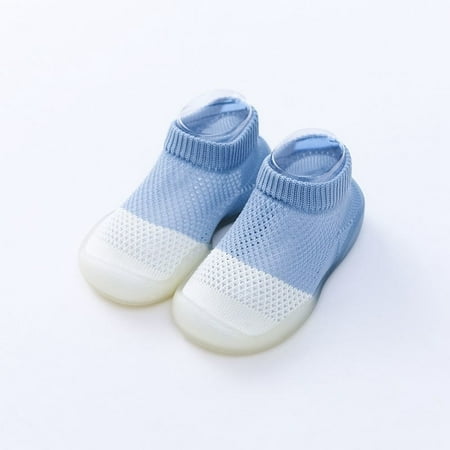 

Toyella Fashion And Simple Children s Non-slip Soft Sole Socks Shoes Blue 26to27