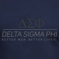 thumbnail image 3 of CafePress - Delta Sigma Phi Grayscale Stacked Logo T Shirt - Men's Fitted T-Shirt, 3 of 4