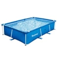thumbnail image 1 of Bestway Rectangular 10ft x 6.5ft x 26in Deluxe 56043US Splash Frame Kids Pool, 1 of 7