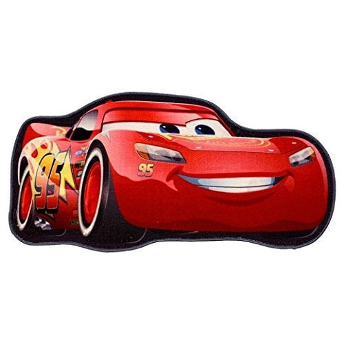 Disney Cars Lightning Mcqueen Red, Car Shaped Rug