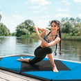 thumbnail image 2 of Costway Folding Gymnastics Mat 8' x 4' x 2" PU Leather Tumbling Exercise Mat Yoga Gym, 2 of 8