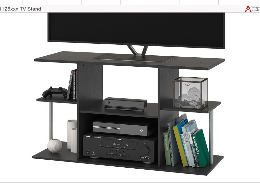 Mainstays 42" Black Oak TV Stand Walmart Inventory Checker BrickSeek