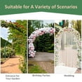 thumbnail image 6 of Outsunny 7Ft Garden Arch Arbor, Metal Arch Trellis for Climbing Vines, Garden Archway for Wedding, Bridal Party, Ceremony, 6 of 10