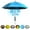 Blue, variant on BREEZE LIFE Golf Umbrella with Fan and Mister. Portable misting and shade that blocks 99.9% of UVA and UVB rays. UV sun protection and cooling at festivals, beach, and sporting events. (Yellow)