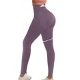 thumbnail image 1 of Leggins Curvphilo para levantamiento de glúteos de cintura alta, color morado, talla S/S, 1 of 9